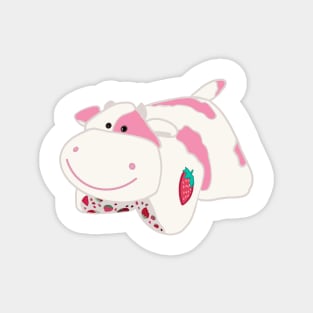 strawberry cow pillow pet Magnet