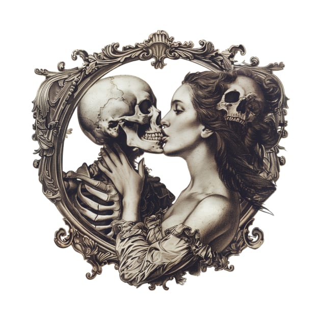 Kiss of Death Vintage Frame by Vlaa