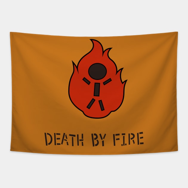 Death by Fire Tapestry by justeez