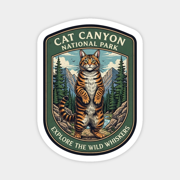 Cat Canyon National Park Design Magnet by Designed By Marty