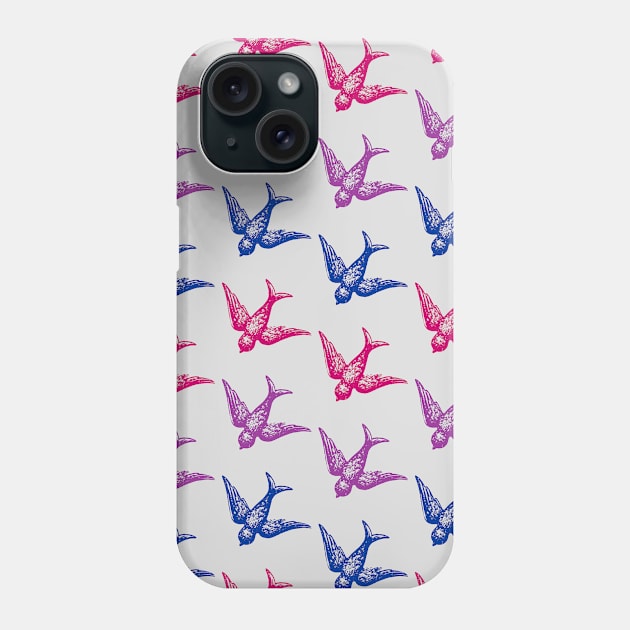 Bi Flag Birds Design Phone Case by Gedwolcraeft