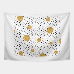Foxy dots - golden Tapestry