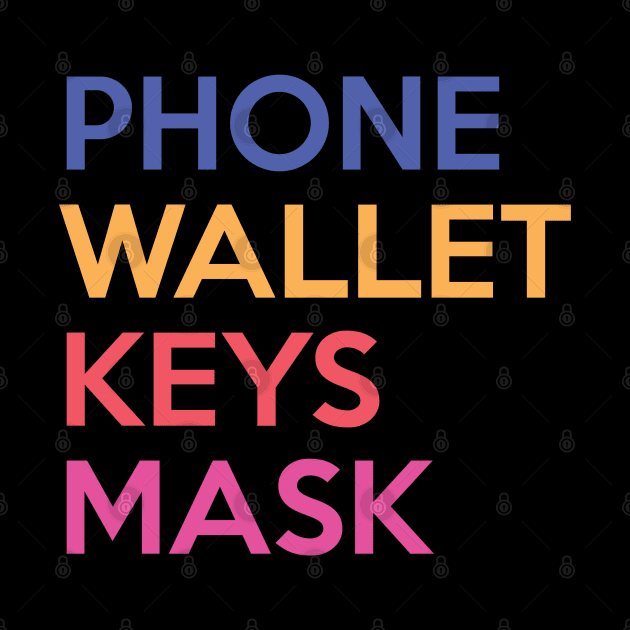 Phone Wallet Keys Mask by Shinsen Merch