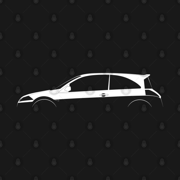 Renault Megane RS R26R Silhouette by Car-Silhouettes