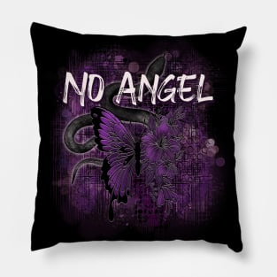 No Angel Purple Snake And Butterfly-flowers Pillow