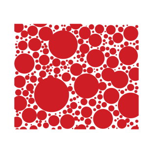 Red Polka Dots Pattern T-Shirt