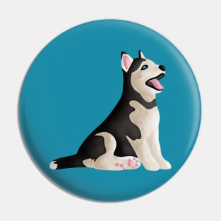 Siberian Husky Dog Pin