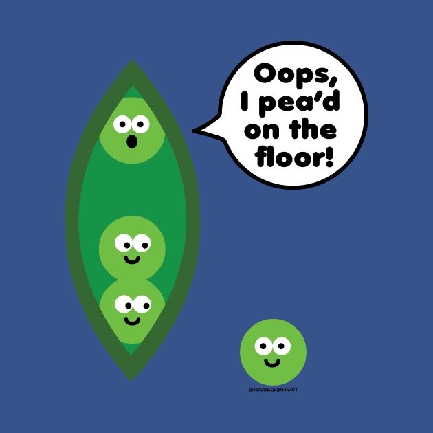 PEA'D ON THE FLOOR by toddgoldmanart