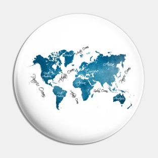 world map blue #map #worldmap Pin