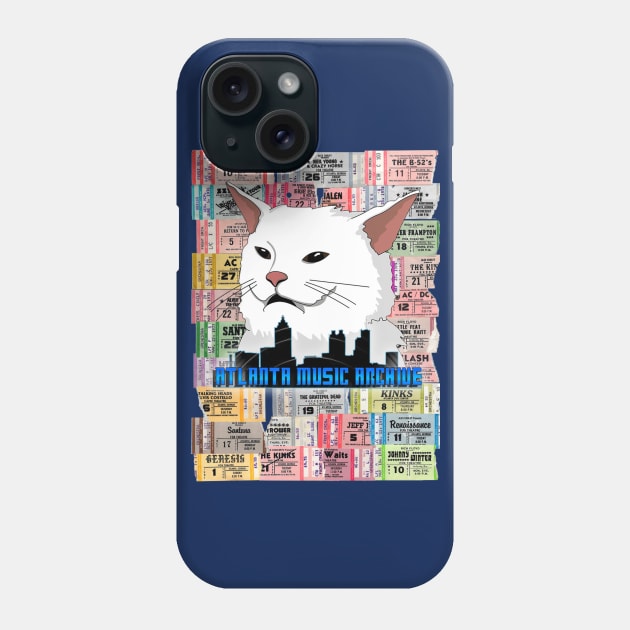 Atlanta Ticket Stub Cat Phone Case by TicketStubTees