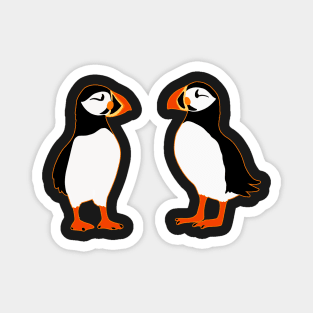 Puffin Cute Birds from Faroe Island Pattern Magnet