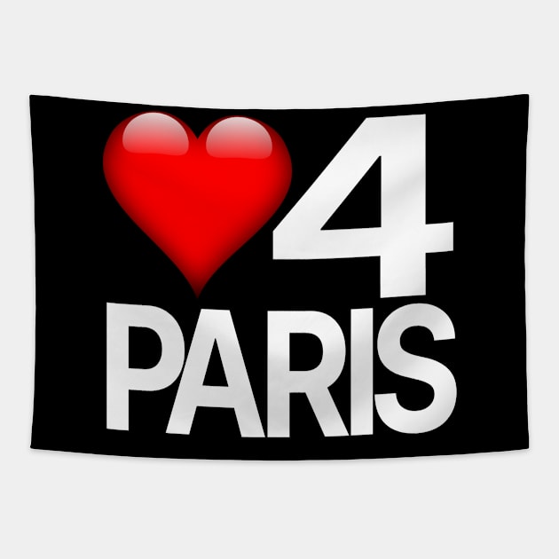 Love for Paris Tapestry by StrictlyDesigns