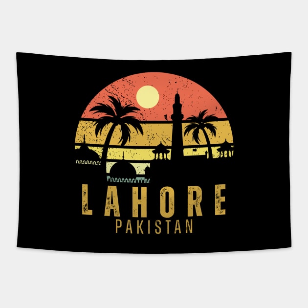 Lahore Vintage Sunset Tapestry by DesignerDeskStd