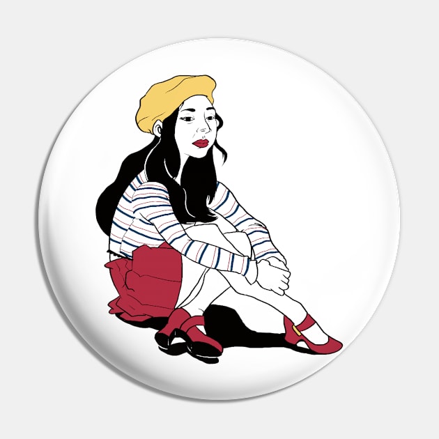 Girl in Red Shoes Pin by This_n_That