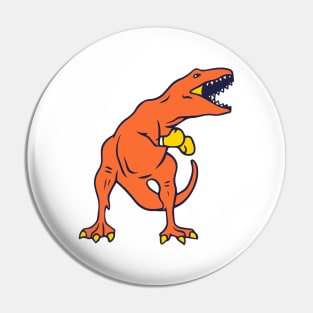 orange dinosaur boxer Pin