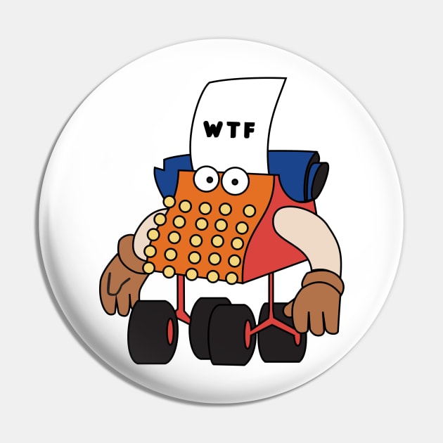 Old School WTF Pin by HellraiserDesigns