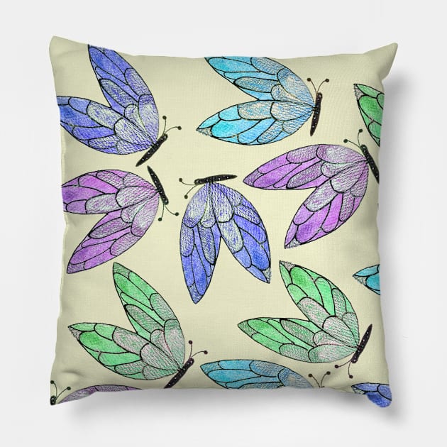 Papillons Pillow by DesignsByMonique