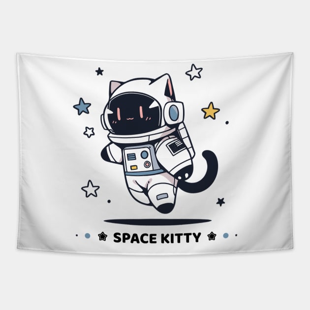 Space Kitty // Astronaut Cat. Tapestry by ImativaDesign