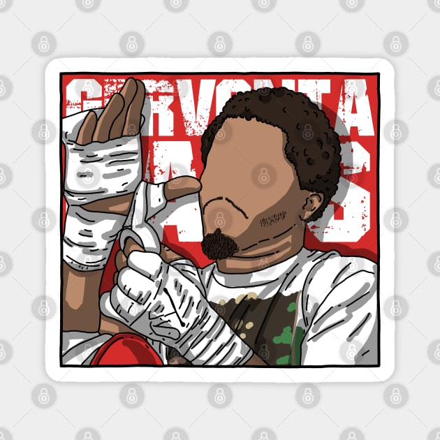 Gervonta Davis Comic Style Magnet by mia_me