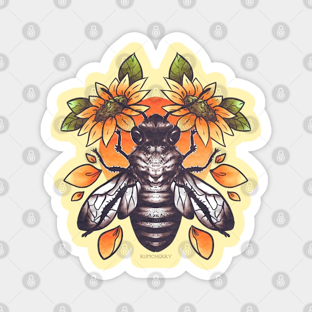 honeybee Magnet by alilynn15