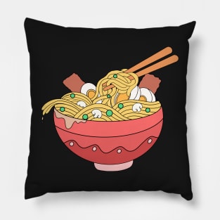 Noodles bowl Pillow