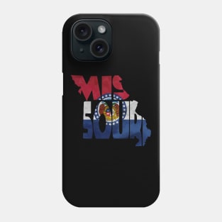 Missouri Typo Map Phone Case