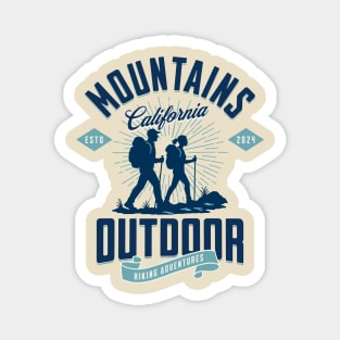 Mountains California, Outdoor Hiking Adventures Magnet