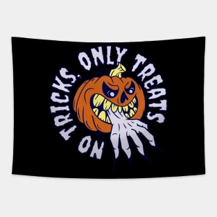 Jack O' Lantern - Halloween,  Only Treats Tapestry