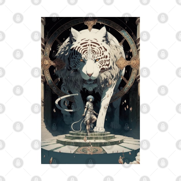 White Tiger Deity by Newtaste-Store