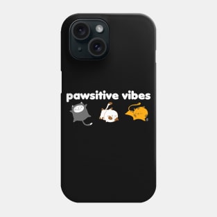 Pawsitive Vibes Happy Cats Design Phone Case