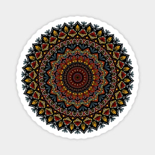 Mandala colorful floral Magnet