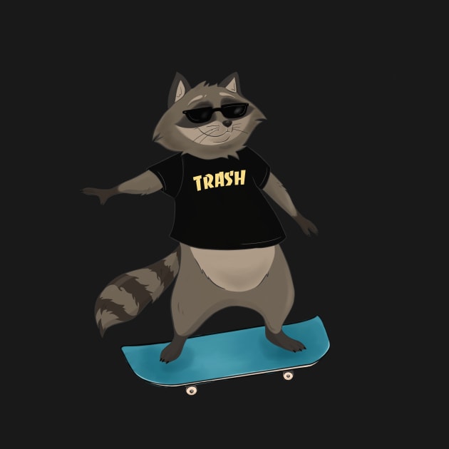 Cool Raccoon Skater by Eugenex