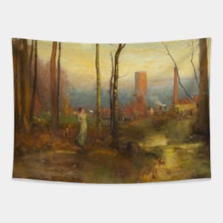 The Mill Stream, Montclair, New Jersey by George Inness Tapestry