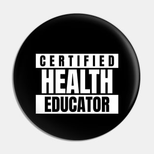Certified health educator Pin