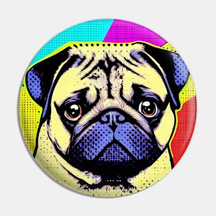 Pug Pop Art Pin