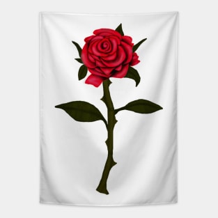 Enchanted Rose - Single Long Stem Rose Tapestry