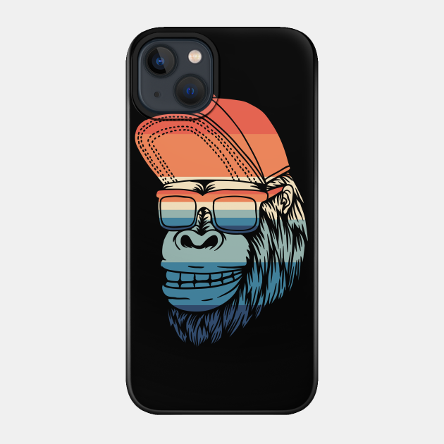 Monkey Classic Dude - Monkey Retro - Phone Case