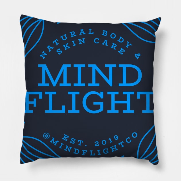 Mind Flight Leaf Circle Pillow by mindflightco