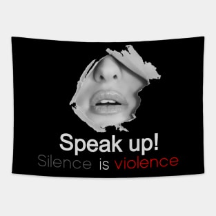 Silence is violence Tapestry