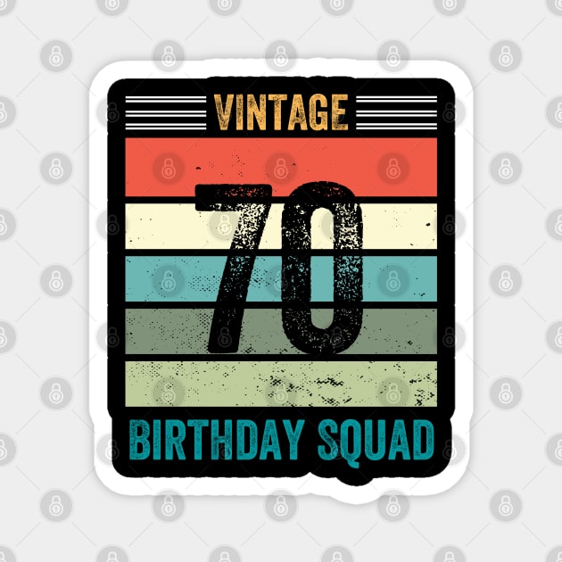 vintage 70th birthday decorations men funny 1952 70 birthday Magnet by madani04