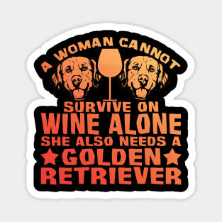 Puppy And Wine Gift Magnet