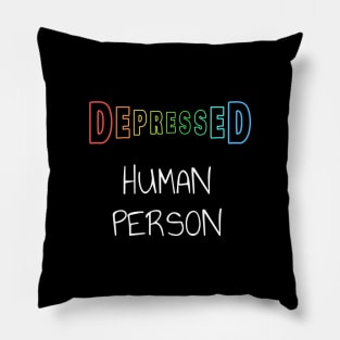 Depressed Human Person Pillow