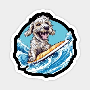 Surfing Doggie Magnet