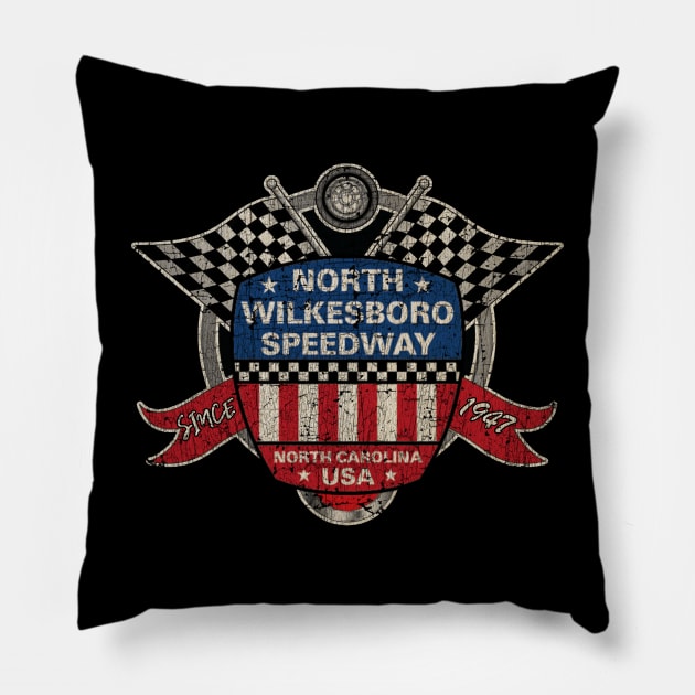 Wilkesboro Speedway 1947 Pillow by Thrift Haven505