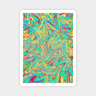 Trippy Spiral Abstract Magnet