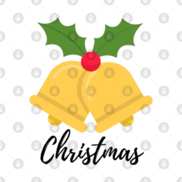 yellow jingle bells christmas illustration by Artistic_st