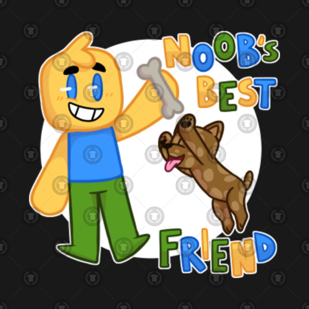 Noobs Best Friend Roblox Noob With Dog Roblox Inspired T Shirt - roblox best friends