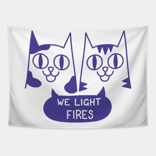 Fire kitties Tapestry