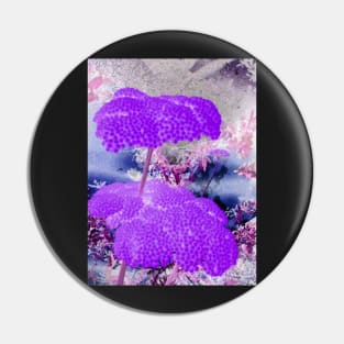 Purple Yarrow-Available As Art Prints-Mugs,Cases,Duvets,T Shirts,Stickers,etc Pin