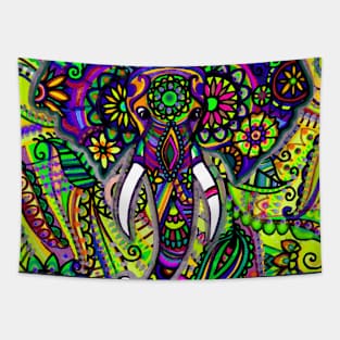 Bohemian Elephant Tapestry